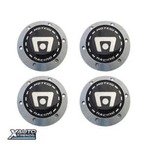 4x Motegi Racing MR3/MR4/MR7 Silver Snap-In Aluminum Wheel Center Cap 2242103906 - Picture 1 of 1