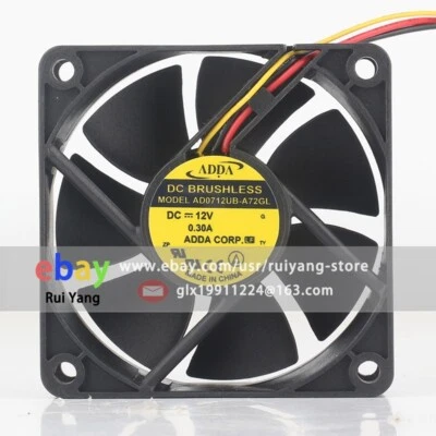 ADDA AD0712UB-A72GL DC 12V 0.3A 2.16W 70*70*25mm 3Pin Case/CPU Serve Cooling Fan - Image 1 of 4