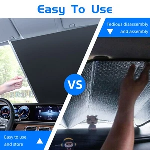 Parasol retráctil parabrisas para coche Nissan SUV ventana bloque plegable - Imagen 1 de 11