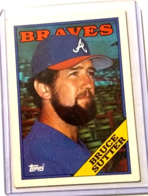 BRUCE SUTTER HOF 1988 TOPPS # 155 NM-EX CONDITION - Image 1 of 2