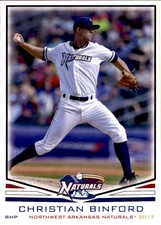 2017 Northwest Arkansas Naturals Grandstand #4 Christian Binford Hagerstown MD
