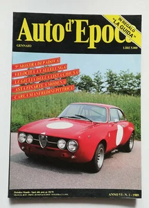 RIVISTA. AUTO D'EPOCA - ANNO VI N 1 GENNAIO 1989. VALLELUNGA. GIULIA. MANFREDINI - Picture 1 of 6