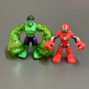 Figuras de acción Playkool Marvel Super Hero Adventures Hulk & Iron Man Power Up - Imagen 1 de 6