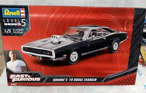 REVELL 1/25 KITDOMINIC'S 70 DODGE CHARGER FAST &FURIOS ITEM 7693 - Foto 1 di 1
