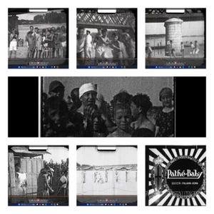 1928 VIDEO d'epoca 1:54 CREMONA CASTELVETRO PIACENTINO ESTATE SPIAGGIA FIUME PO - Picture 1 of 7
