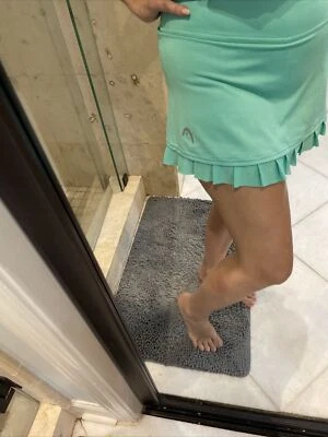 HEAD ~ Skort Woman's Small S Mint Green Rare Color  Athletic Tennis Skirt  Mesh - Image 1 of 4