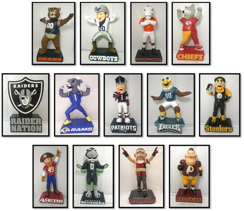 NFL Team and Mascot Statue Figurine Tiki 10"-12" Evergreen Cover
