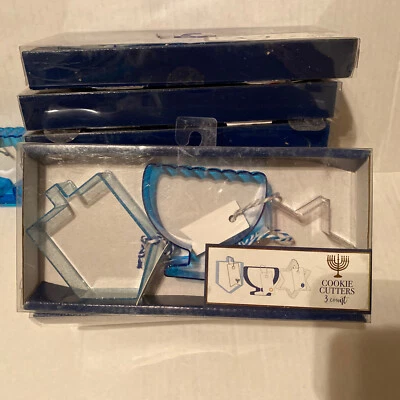 9 cortadores de galletas festivos judíos Hanukkah - Dreidel - Menorá - Estrella - TOTALMENTE NUEVOS Foto 1 de 3