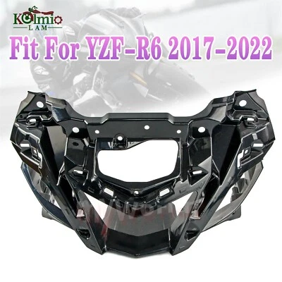 Ajuste para Yamaha YZF R6 RJ27 2017-2022 Carenado superior de motocicleta Capucha interna Nariz Foto 1 de 4