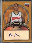 2006-07 Bowman Sterling #90 Ryan Hollins Refractors Gold Auto #/599 RC Charlotte