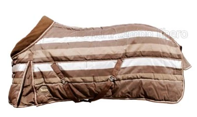 UMBRIA Coperta piumone per cavallo da box con imbottitura da gr. 350 con collo in pile