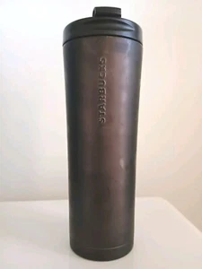 Starbucks Gun Metal Black Stainless Steel Tumbler Travel Mug 20 Oz - Picture 1 of 6