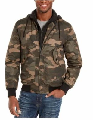 Jaqueta Bombardeiro American Rag Cortez Camuflada Masculina 100073924MN Verde Safári Escuro Pequena - Imagem 1 de 3