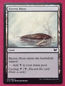 Magic The Gathering COMMANDER 2015 C15 BARREN MOOR land card MTG - Picture 1 of 2