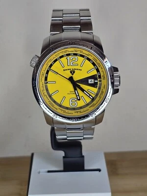 Swiss Legend World Timer Yellow Dial Watch. - image 1 of 4