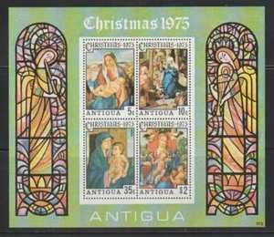 ANTIGUA 1975 STAMPS CHRISTMAS PAINTINGS SS MNH - ANT66 - Picture 1 of 1