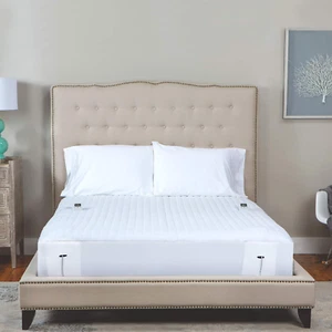 Warming Digital Controller Electric Mattress Pad, Twin, White - Picture 1 of 6