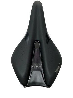Sillín de bicicleta Giant Contact SL delantero negro rieles Ti Foto 1 de 4