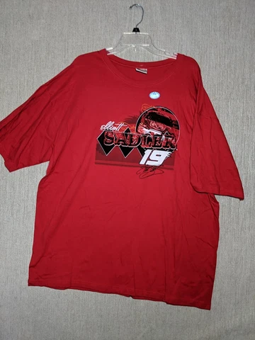 Chase Authentics Nascar Men's T Shirt Red 2XL Cotton Elliott Sadler #19 Charger Cover