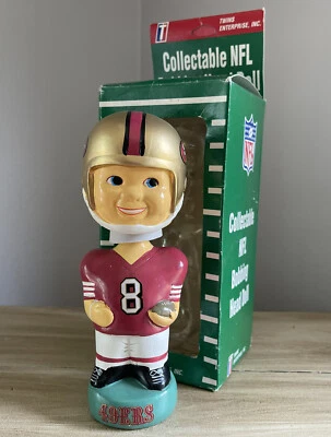 STEVE YOUNG San Francisco 49ers Legend TEI Hand Painted Nodder Bobblehead NIB! - Image 1 of 4