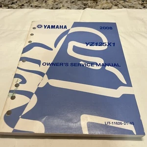Yamaha YZ125 2008 2-Stroke Repair Workshop Service Manual LIT-11626-21-43 - Picture 1 of 5