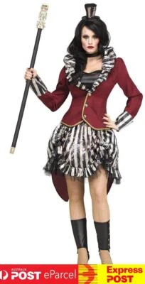 Freak Show Ringmistress Ring Master Circus Lion Tamer Steampunk Costume - image 1 of 2
