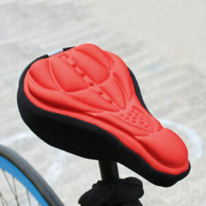 Bike 3D Gel Saddle Seat Cover Bicycle Silicone Soft Comfort Pad Cushion Padded 