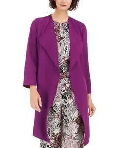 New! NINE WEST ~Size MEDIUM~ Draped Open-Front Soft Duster Jacket Retail $129 - Picture 1 of 5