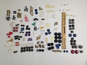 Vintage Fancy Lot Of Clothing Buttons various colors and types - Picture 1 of 6