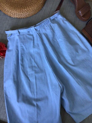 Bermuda bermuda feminina plus size 50’s 60’s cintura alta - remo e sela W: 36” - Imagem 1 de 4