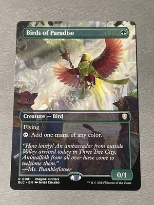 Birds of Paradise Borderless #81 | BLC Bloomburrow Commander | MTG NM - Image 1 of 2