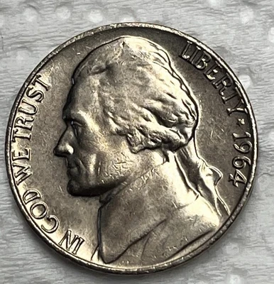 1964 P Jefferson Nickel Mint Uncirculated Gem - Image 1 of 4
