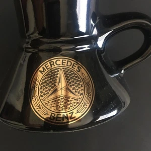Taza de café vintage Feltman Langer Mercedes Benz taza negra dorada para sala de exposición - Imagen 1 de 13