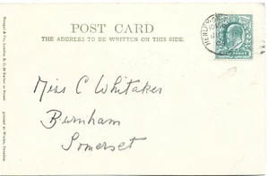 GB 1904 1/2d PPC of Houseboats with Part Henley on Thames 355 Duplex to Burnham - Picture 1 of 2