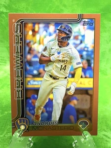 Andrew Monasterio - Gold /2025 - 2025 Topps Series 2 #581 Milwaukee Brewers - Picture 1 of 11