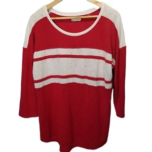 Top tejido manga 3/4 rojo Maurices talla 0X - Imagen 1 de 6