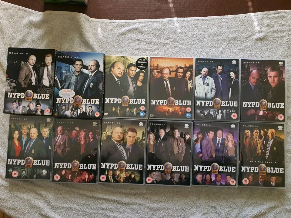 NYPD Blue: The Complete Series -Seasons 1,2,3,4,5,6&,7,8,9,10,11&12-Region 2 DVD - Image 1 of 4