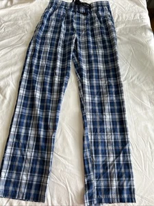 NWOT Hanes Men's Tag Free Comfort Flex Plaid Pajama Lounge Pant Size M - Picture 1 of 15