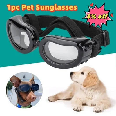 1x Protection Small Doggles Dog Sunglasses Pet Goggles UV Sun Glasses EyeWear - image 1 of 4