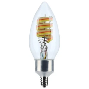 4 Watt - B11 LED - 2700K-5000K RGB/Tunable White - Starfish IOT - Clear - Candel - Picture 1 of 6