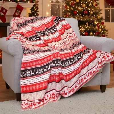 HITIME Ultra Soft Cozy Christmas Throw Blanket Christmas Gifts for Kids and Adults