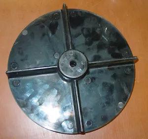 Buyers TGS06 Salt Spreader Spinner 9" poly w/ 1/2" center hole 3010970 - Foto 1 di 5
