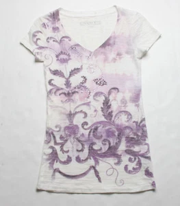 Kowboys Presidio Strass T-Shirt (S) weiß - Bild 1 von 1