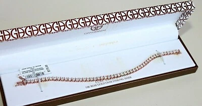 Pulsera Giani Bernini oro 18k sobre plata de ley .925 circonitas cúbicas para mujer  Foto 1 de 3