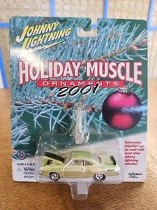 Johnny Lightning Holiday Muscle Ornaments '70 Road Runner 2001 en oro blanco - Imagen 1 de 3