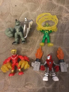 Playskool Marvel Super Hero Adventures lot iron man, falcon, rhino - Picture 1 of 10