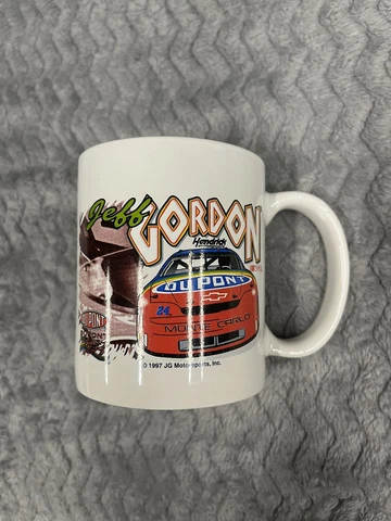 Jeff Gordon Vintage Nascar Coffee Mug 1997 JG Motorsports Inc Racing Classic 24 Cover