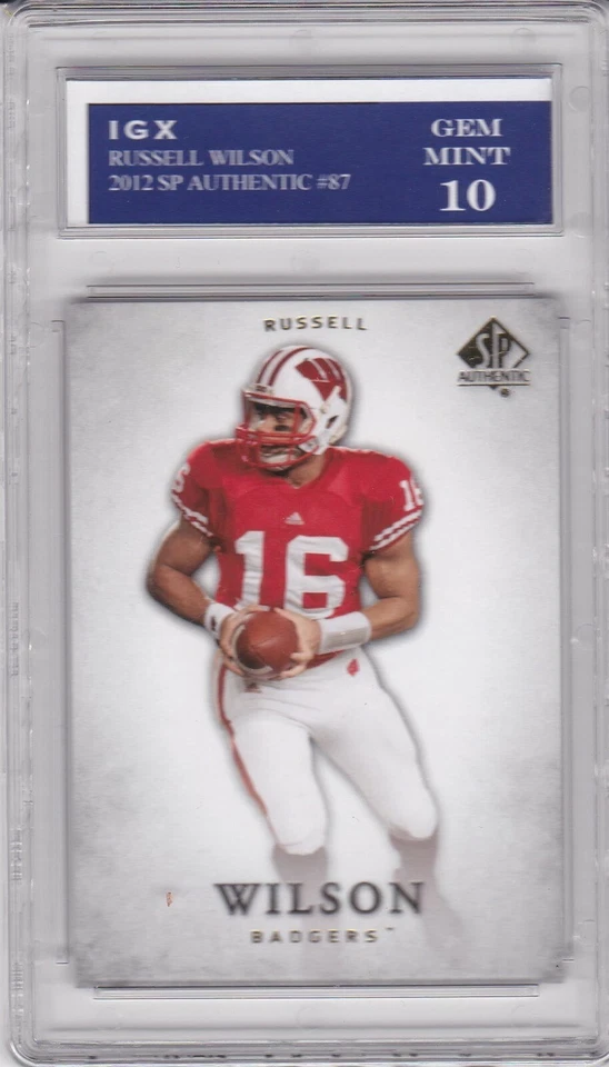 RUSSELL WILSON ROOKIE CARD 2012 SP Authentic Football GEM MINT 10 $$ RC Seahawks - Image 1 of 1