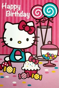 HELLO KITTY Birthday Card  "All Your Favorite Things!" American Greetings - Bild 1 von 4
