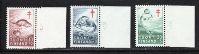 Finland 1961 SC# B160 - B162 - Animal Type of 1957 - M-NH Lot # 25 - Image 1 of 2